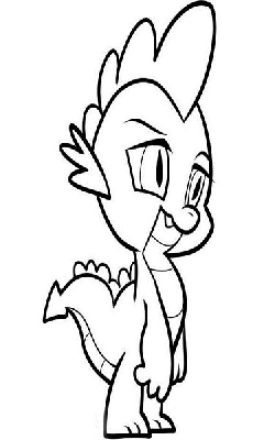 Kolorowanka zmęczony Spike